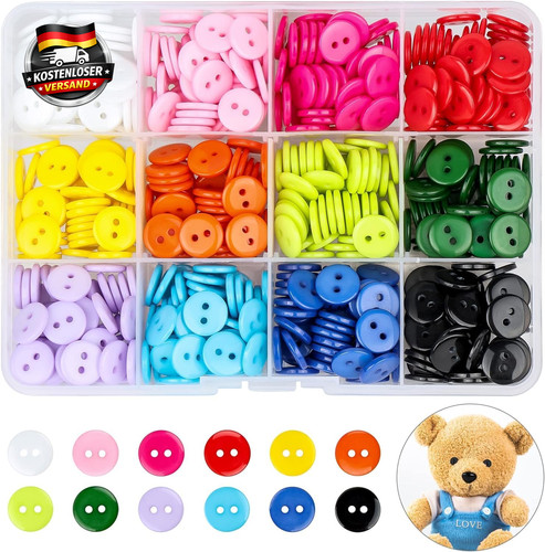 Bunte knöpfe set 600 - 600, stück