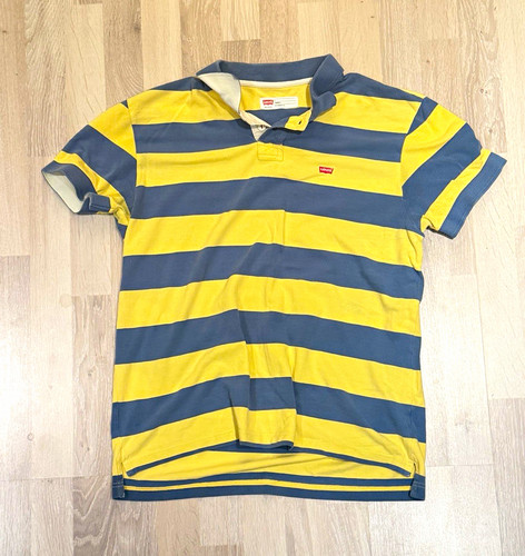 Levi herren polo gelb blau - herren,