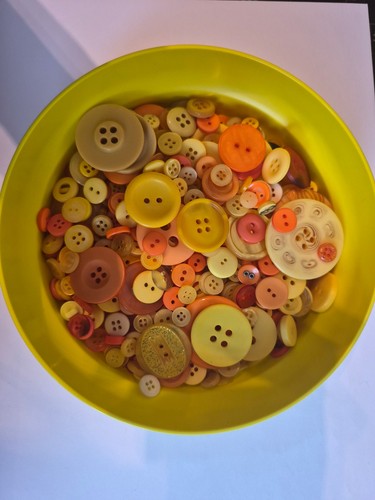 Knopf mix gelb - knopf-mix, gelb/orange